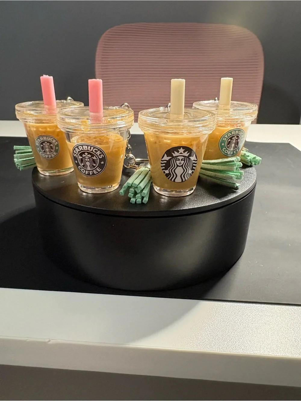 Starbucks coffee inspired keychain